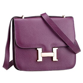 Hermes Constance Plum with Golden Buckle
