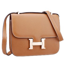 Hermes Constance Tan with Golden Buckle
