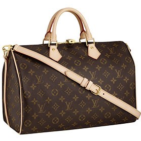 Louis Vuitton Monogram Speedy 35 with Shoulder Strap
