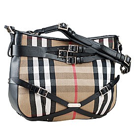 Burberry Smooth Bridle House Check Belted Bag Black