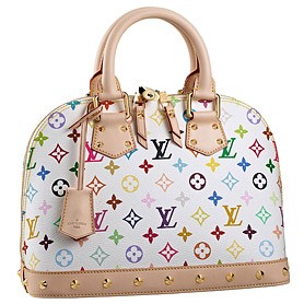 Louis Vuitton White Murakami Alma PM