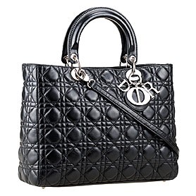 Dior Medium  Lady Cannage Bag Black