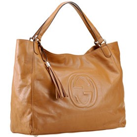 Gucci Soho Large Shoulder Bag Tan