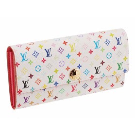 Louis Vuitton Sarah Wallet White Murakami