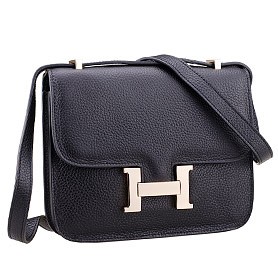 Hermes Constance Black with Golden Buckle