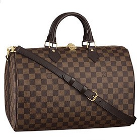 Louis Vuitton Damier Speedy 35 with Shoulder Strap