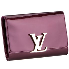 Louis Vuitton Monogram Vernis Neo Sobe Clutch Louise Plum