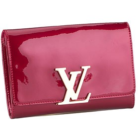 Louis Vuitton Monogram Vernis Neo Sobe Clutch Louise Red