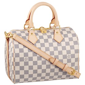 Louis Vuitton Damier Azur Speedy 25 with Shoulder Strap