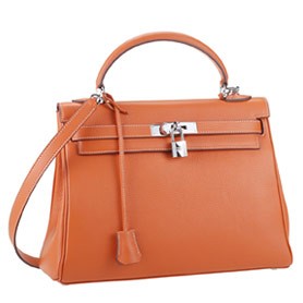 Hermes Kelly Small Orange-Brown Tan