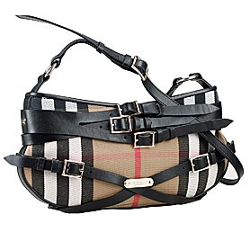 Burberry Bridle House Check Sling Bag Black