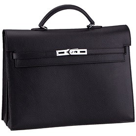 Hermes Kelly Briefcase Black