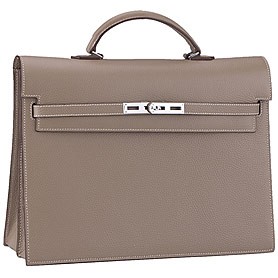 Hermes Kelly Briefcase Grey