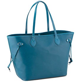 Louis Vuitton Neverfull MM Epi Leather Blue