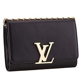 Louis Vuitton Chain Louise Clutch Black