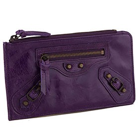 Balenciaga Giant Envelope Wallet Dark Purple