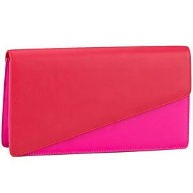 Saint Laurent Clutch Red and Neon Pink