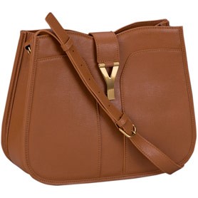 YSL Cabas Shoulder Bag Tan