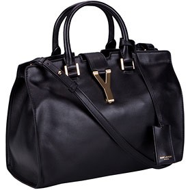 YSL Cabas Medium Doctors Bag Black
