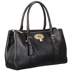 Mulberry Bayswater Double Zip Tote Black 607705