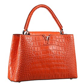 Louis Vuitton Capuciness Crocodile Leather OrangeMM 607548