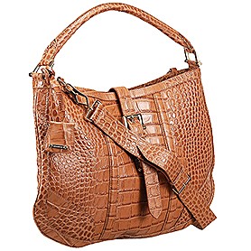 Burberry Brown Croc Leather Hobo Bag 607775