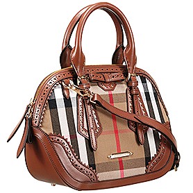 Burberry Blaze Haymarket Satchel Tan 607793