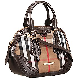 Burberry Blaze Haymarket Satchel Brown 607794