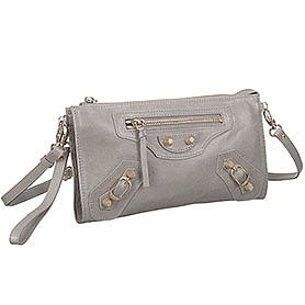 Balenciaga Clutch Argent Silver With Gold Hardware 607833