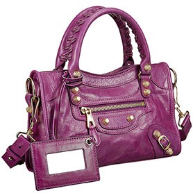 Balenciaga Mini City Bag Magenta 607846