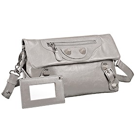 Balenciaga Giant 12 Envelope Clutch Argent Silver 607849