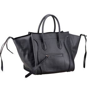 Celine Luggage Phantom Tote Black