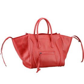 Celine Luggage Phantom Tote Red