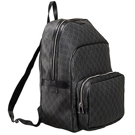 Gucci GG Canvas Backpack Black/Grey 607932