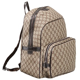Gucci GG Canvas Backpack Beige/Ebony 607934
