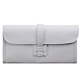 Hermes Jige Elan 29 White Clutch 608015