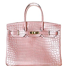 Hermes Birkin 35 Crocodile Rose Dragee 608058