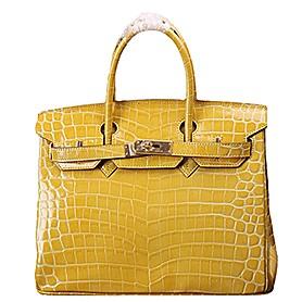 Hermes Birkin 35 Crocodile Yellow 608065