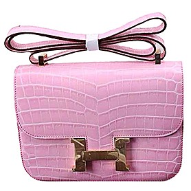 Hermes Constance Crocodile Leather Pink 608108