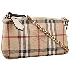 Burberry Haymarket Check Wristlet White  608285