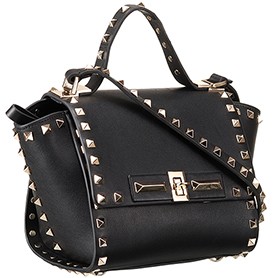 Valentino Rockstud Shoulder Bag Black 607531
