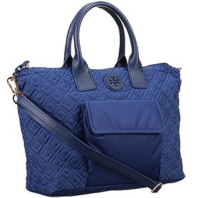 Tory Burch Ariana Satchel Dark Blue 607579