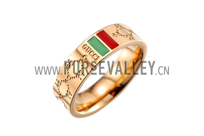 Gucci Web Detail Gold Ring 700578
