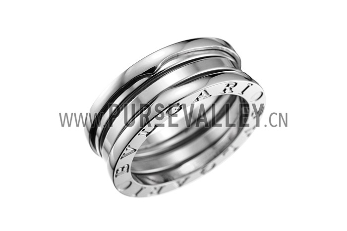 Bvlgari B.Zero1 3-Band Diamonds Silver Ring 700577