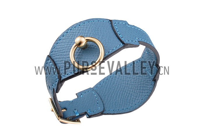 Hermes Bangle Gold Hardware Bracelet Blue