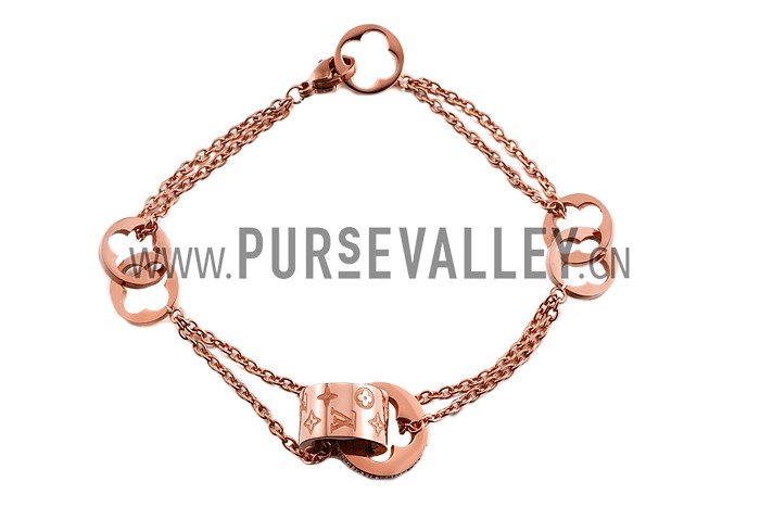 Louis Vuitton Clous Rose Gold Bracelet 700564