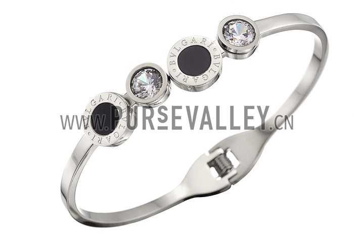 Bvlgari B.Zero1 Black Ceramic Silver Bracelet 700511