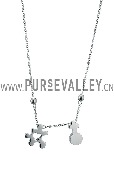 Cartier Puzzle Piece Silver Necklace