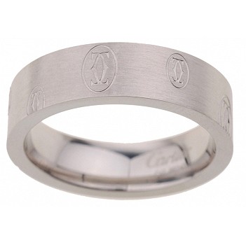 Ring Cartier Inscribed Silver 4649