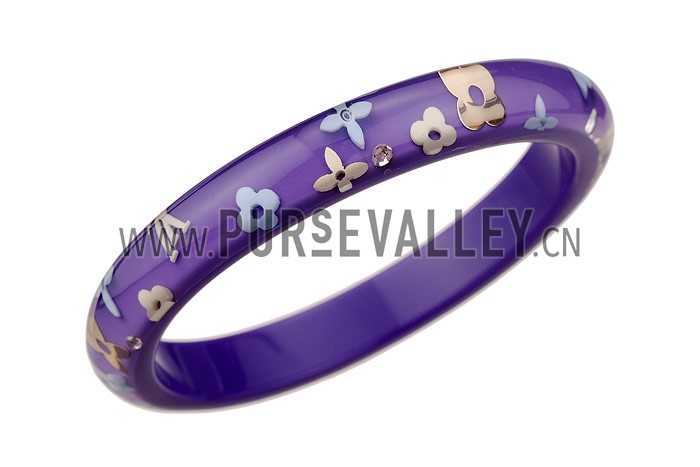 Louis Vuitton Replica Monogram Scattered Purple Bangle